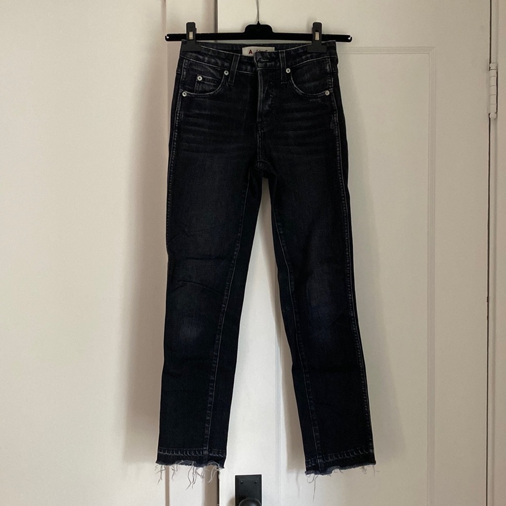 AMO babe jeans in color ink size 24
